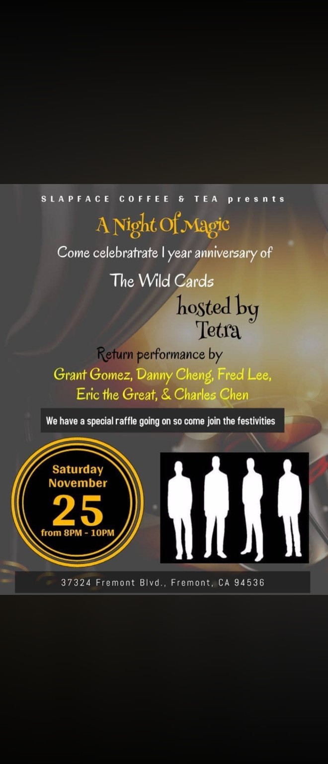 A Night of Magic anniversary event poster hosted by Tetra
